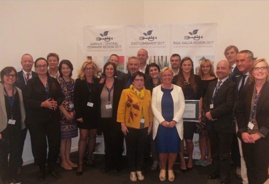 Award Ceremony of Aarhus-Central Denmark Region, East Lombardy and Riga-Gauja European Regions of Gastronomy 2017, Expo Milan, Italy