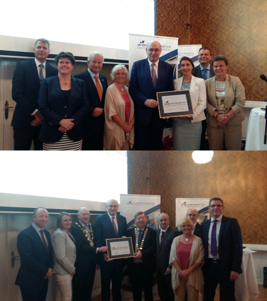 Award Ceremony of Galway-West of Ireland and North Brabant, European Regions of Gastronomy 2018, Aarhus-Central Denmark Region
