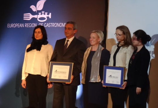 Award Ceremony of Sibiu and South Aegean, European Regions of Gastronomy 2019, Athens, Greece