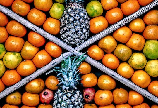 Oranges and pineapple
