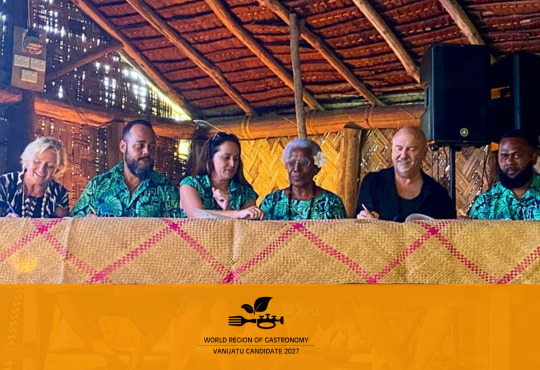 Vanuatu Signs Protocol for World Region of Gastronomy 2027 Candidacy
